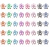 Maxqzin 40Pcs Flower Hair Clips, Mini Crystal Flower Hair Clips