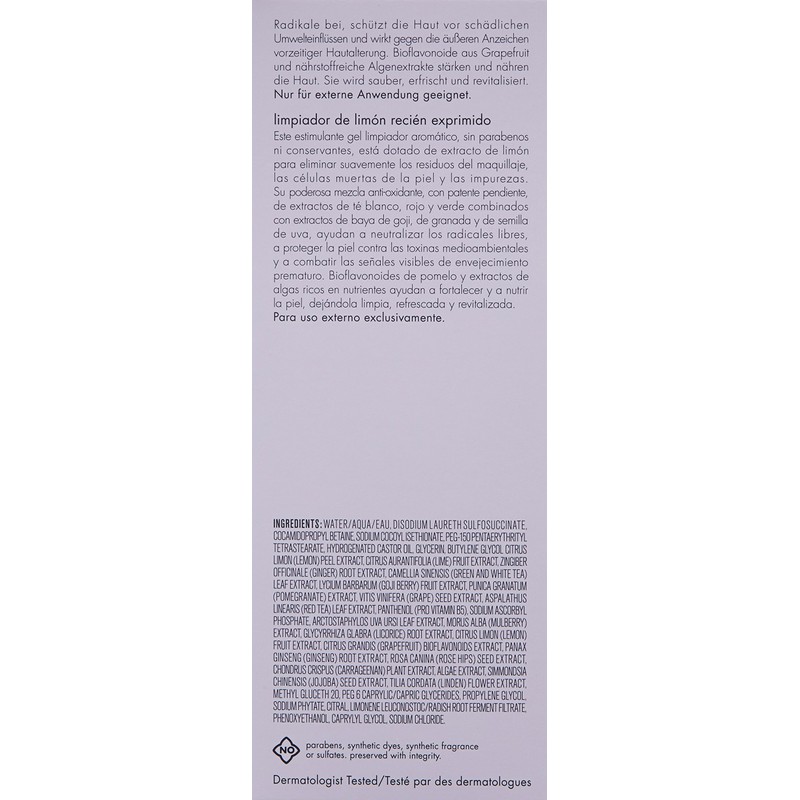 June Jacobs Fresh Squeezed Lemon Cleanser, 6.7 Fl Oz