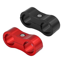 Alnicov 2pcs Hose Separator Clamp Fuel Line Mounting Clamps,Fuel Line Mounting Clamp,Hose Aluminum Fitting Adapter Separator Clamp for Fuel Hose Oil,Braking,Water Pipe and Gas Line (AN6)