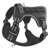 HEELE Dog Harness, Tactical Dog Harness with Molle Panel, Harness