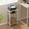 Hoctieon 3 Tier End Table, Telephone Table, Narrow Side Table