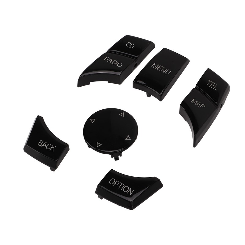 6pcs Multimedia Control Button Multifunction Piano Black Plug and Play