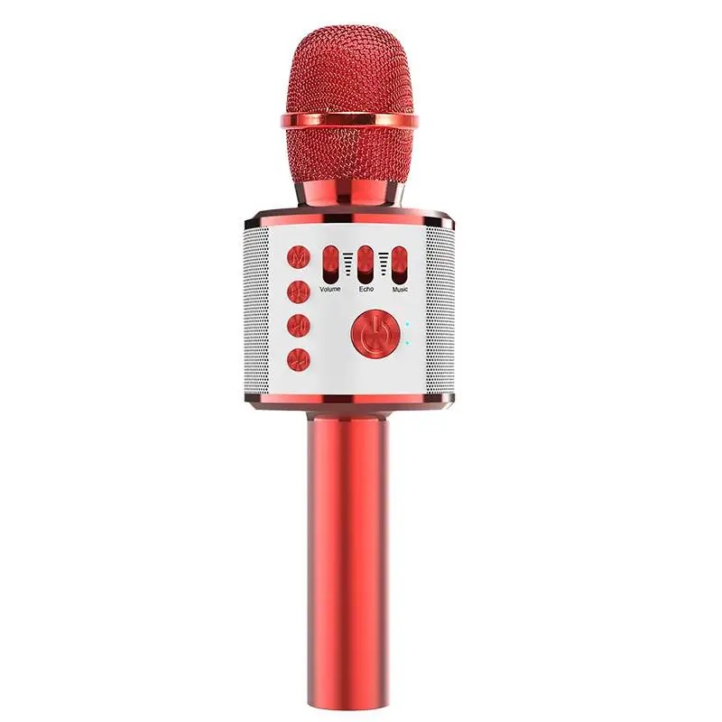 Wireless Bluetooth Karaoke Microphone with Built-In Speaker – Portable Singing