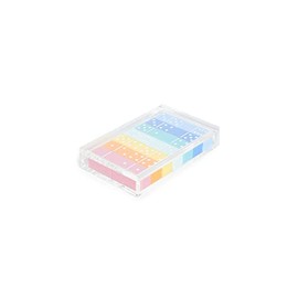 Tizo Design Women's Multi Color Domino Set, 28 Lucite Pieces, Modern Rainbow Style, Adults 3+