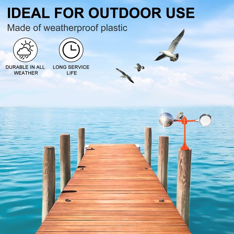 Bird Reflective Spinning Deterrent Devices for Outside Keep Birds Away