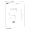 LUCIDE MARMO Table Lamp Diameter 16 cm 1 x E14