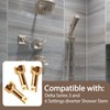 RP75137 Shower Valve Extension Kit Includes Brass Extension Stems, Screws,