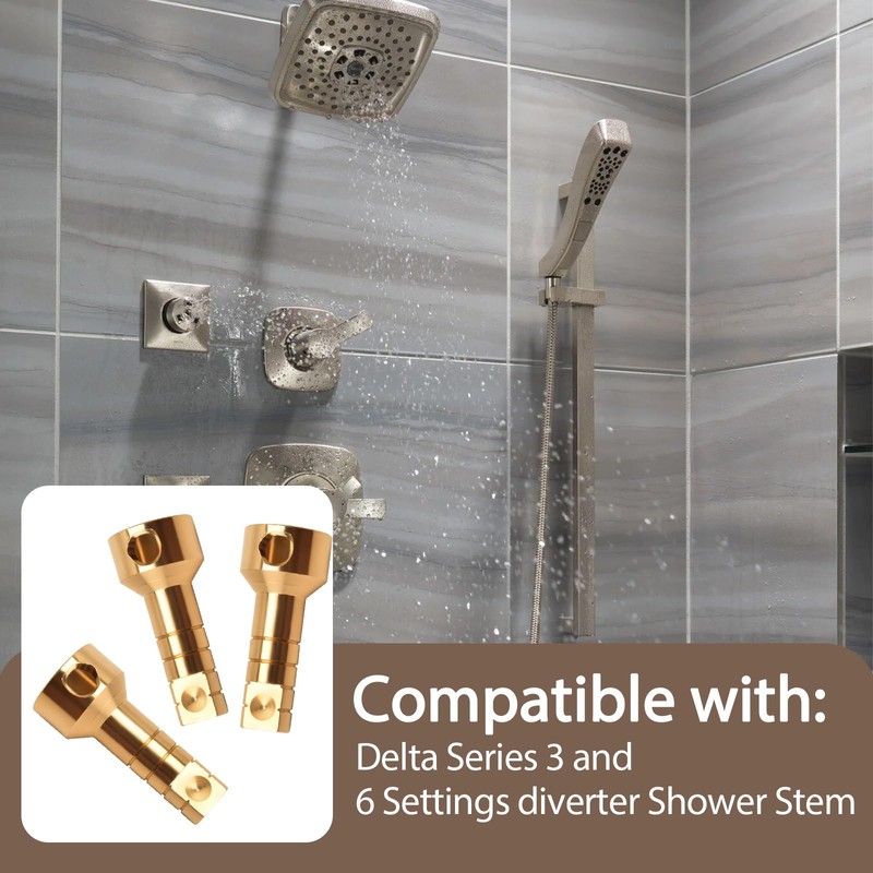 RP75137 Shower Valve Extension Kit Includes Brass Extension Stems, Screws,