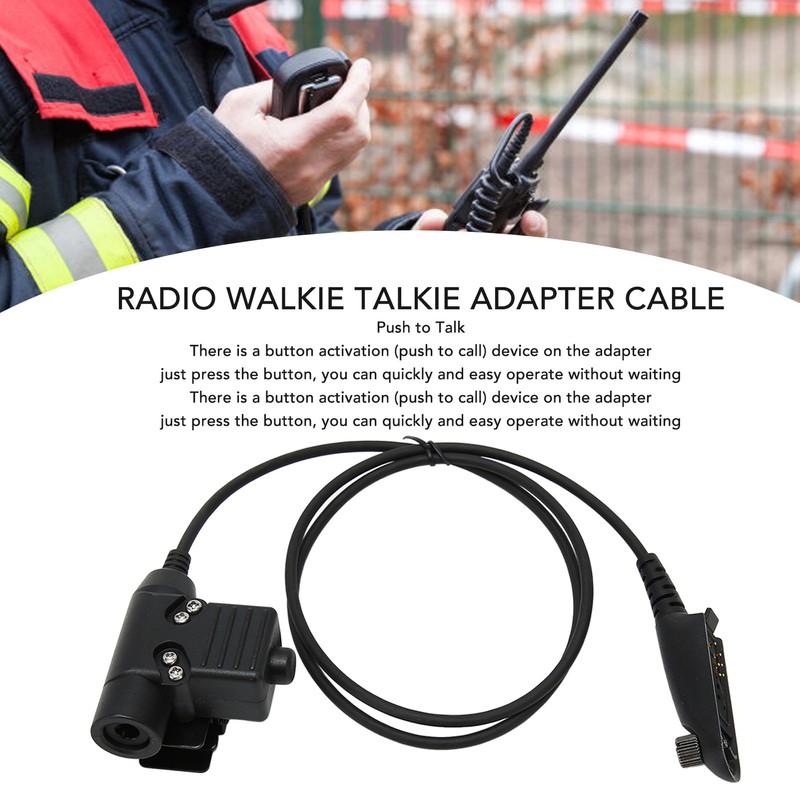 Radio Walkie Talkie Adapter Cable Push to Talk U94 PTT