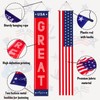 4th of July Hanging Decorations 2 Pcs American USA Flag