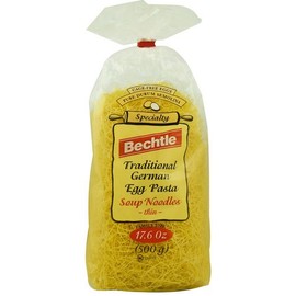 Bechtle Traditional German Cage Free Egg Pasta Soup Noodles Thin -- 17.6 oz (Pack of 2)