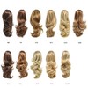 Ponytail Clip In Claw Long Wavy Straight Thick Synthetic Pony