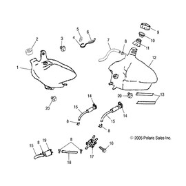 Polaris 0451110 LINE-FUEL Predator 200