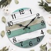 CHYLIN Wall Clock Silent Non Ticking Wall Clocks Battery Operated,Teal