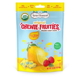 Torie & Howard Chewie Fruities Organic Candy Lemon & Raspberry, 4 Ounce Bag