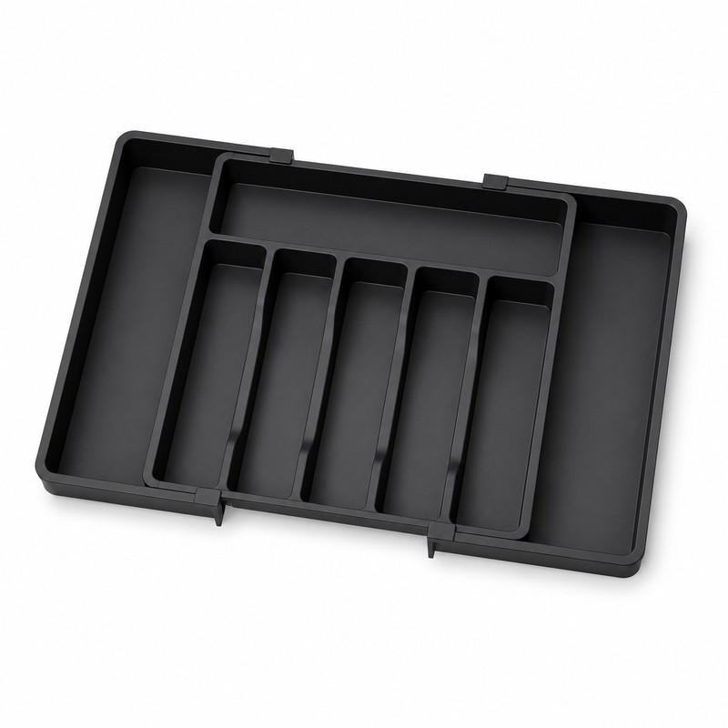 Expandable Silverware Drawer Organizer Tray, BPA-Free PP
