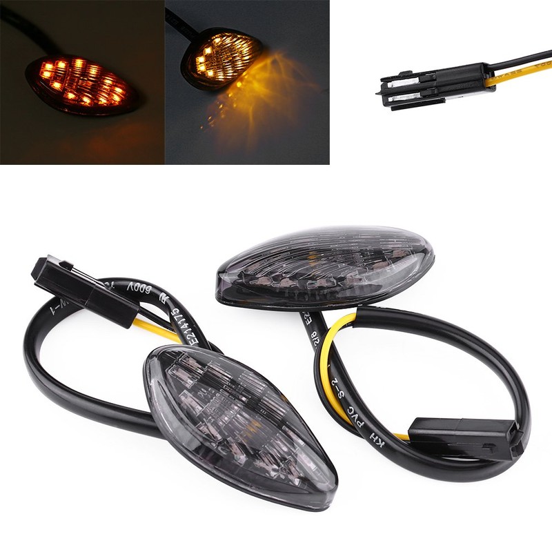2 Pcs Motorcycle LED Turn Signals Light Kit, Eye Shape
