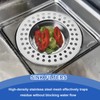 Stainless Steel Sink Strainer 2 Pack - 7.7cm Heavy Duty