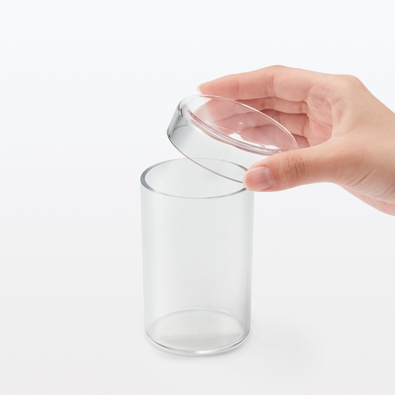 MUJI ODAA1A2S Acrylic Small Container Slim, Approx. Diameter 2.8 x