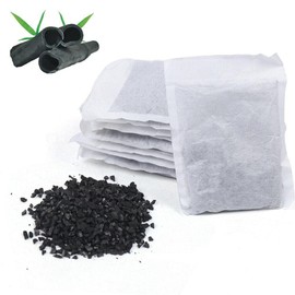 LENJKYYO 20PCS Activated Charcoal Carbon Filter Sachets for Home Pure Water Distiller Bamboo Air Purifying Bag Quarium Purification for Purifier Machine Filter Odours Tastes