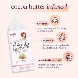 SpaLife Moisturizing Hand Gloves & Foot Mask Socks | Korean Skincare Set for Dry Cracked Hands & Dry Cracked Feet Callus Remover Alternative | Self Care Gifts for Women | 4 Hand, 4 Foot