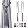 Pretty Jolly 2 Pack Long Tassel Curtain Tiebacks Handmade Braided