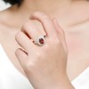 Fashion Design 925 Silver Zirconia Wedding Engagement Ring Ladies Fashion