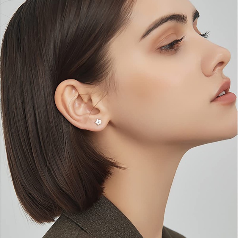 LeFeirr Ear Piercing Kit Disposable Ear Piercing Earrings Gun Silver