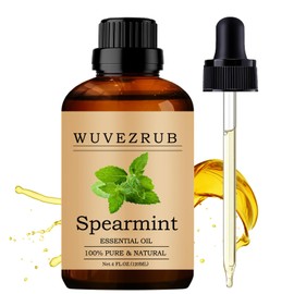 Spearmint Essential Oils 120ML, Organic 100% Pure and Natural Spearmint Essential Oil for Aromatherapy Diffuser - 4 Fl Oz/Spearmint