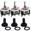 Twidec/3Pcs Heavy Duty Rocker One-Side Momentary Toggle Switch 16A 250V