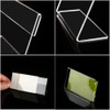 GOIYZTTR Pack of 30 Mini Sign Display Acrylic Name Card