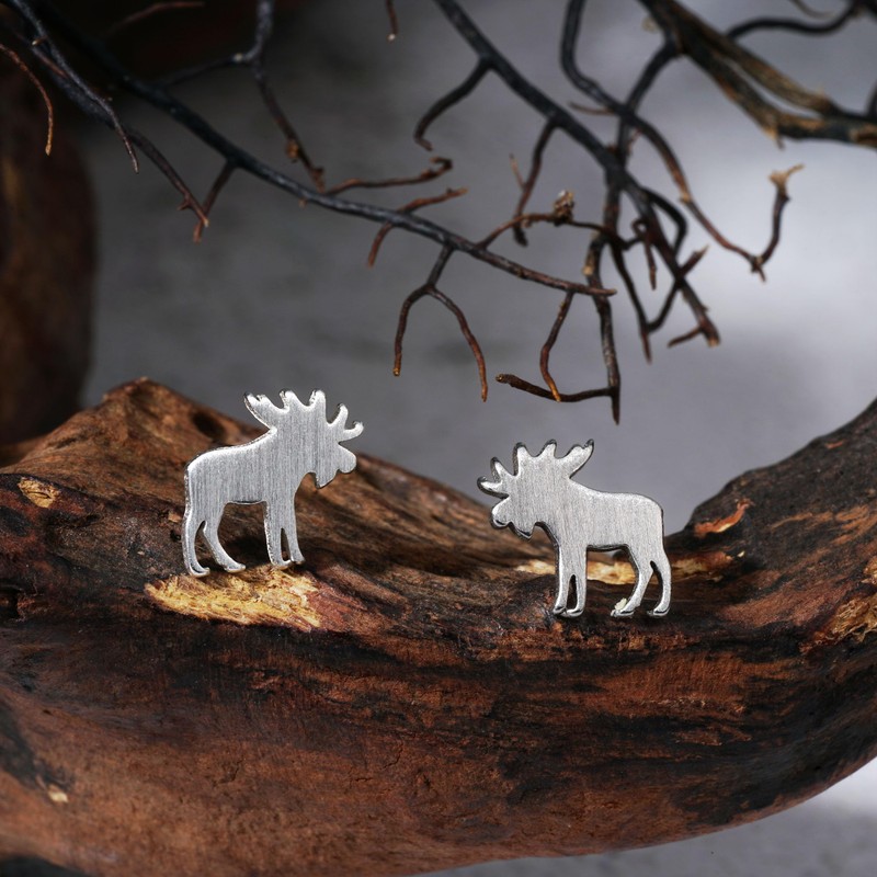 Lauren-Spencer Animal Stud Earrings for Women Silver Gold Plated Wildlife