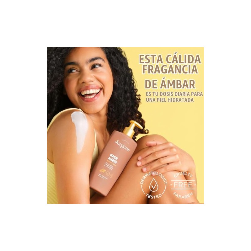 Jergens Warm Amber Shea Fusion, Loción Corporal Perfumada Para la
