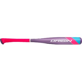 Axe Bat 2022 Origin (-11, 2-1/4") USABat Tee Ball Baseball Bat, 1-Piece Alloy, Purple/Pink/Blue, 25 in/14 oz.