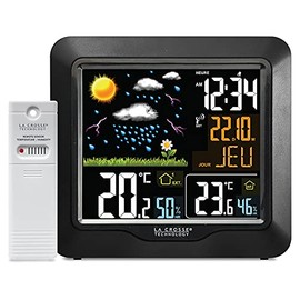 La Crosse Technology - WS6820 Wireless Weather Station with Colour LCD Display - Black