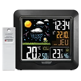 La Crosse Technology - WS6820 Wireless Weather Station with Colour LCD Display - Black