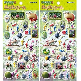 Ensky Pikumin 3 Pukuppuku Stickers, 2 Sheets