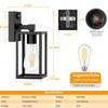 2 Pack Motion Sensor Outdoor Light Fixtures Wall Mount, H