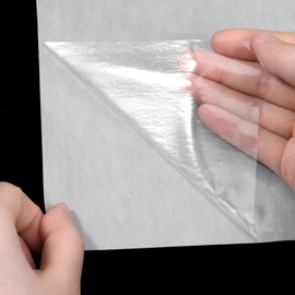 12Pcs Iron On Adhesive Patch Sheets Double Sided Fusible Interfacing Heat Adhesive Patches 11.8 x 9.8 Inch Press-on Patch for Sewing