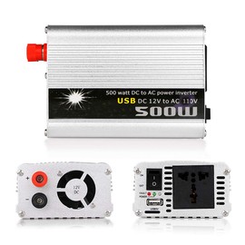 Eaglerich Car Power Inverter Converter 500W Watt DC 12V to AC 110V USB Adapter Portable Voltage Transformer Car Chargers Power Supply