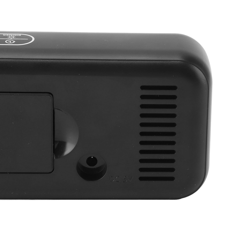 Digital Clock Dual Display Voice Control 3 Adjustable Brightness Date