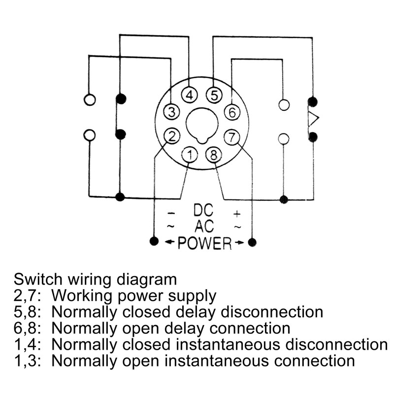 uxcell AC 110V 8P 0-60 Minutes Range Adjustable Delay Timer