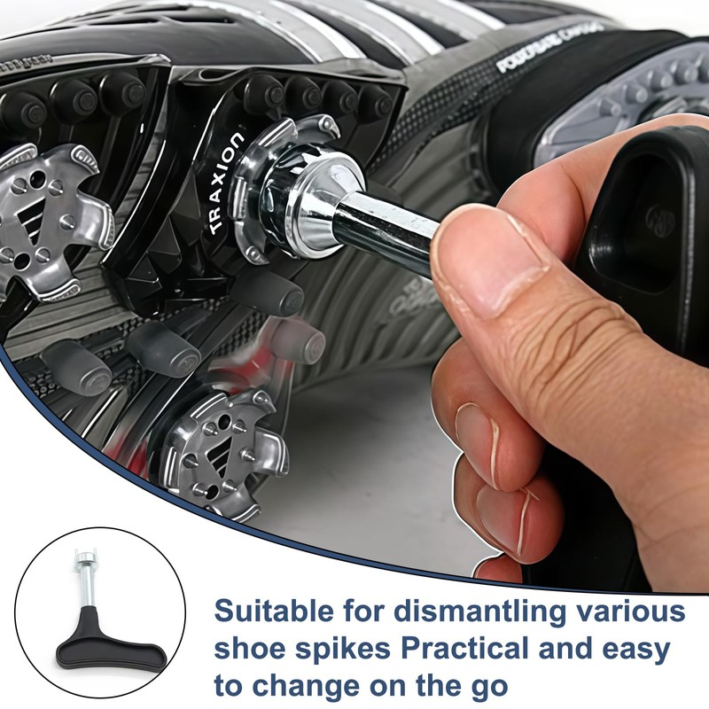 Debbery Golf Spike Removal Tool, Stainless Steel Golf Spike Wrench,