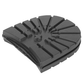Rubber Front Soles, Boots Shoes Sole Protector, Shoes Repairing Tool, Great Replacement for Old One(Black heel)