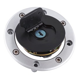 Ejoyous Motorcycle Gas Fuel Tank Cap Cover, Aluminum Fuel Tank Filler Cap with 2 Keys For GSXR 600 750 for GSXR1300
