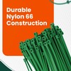 Home.smart 100 x Green Nylon Cable Ties 300 x 4.8mm