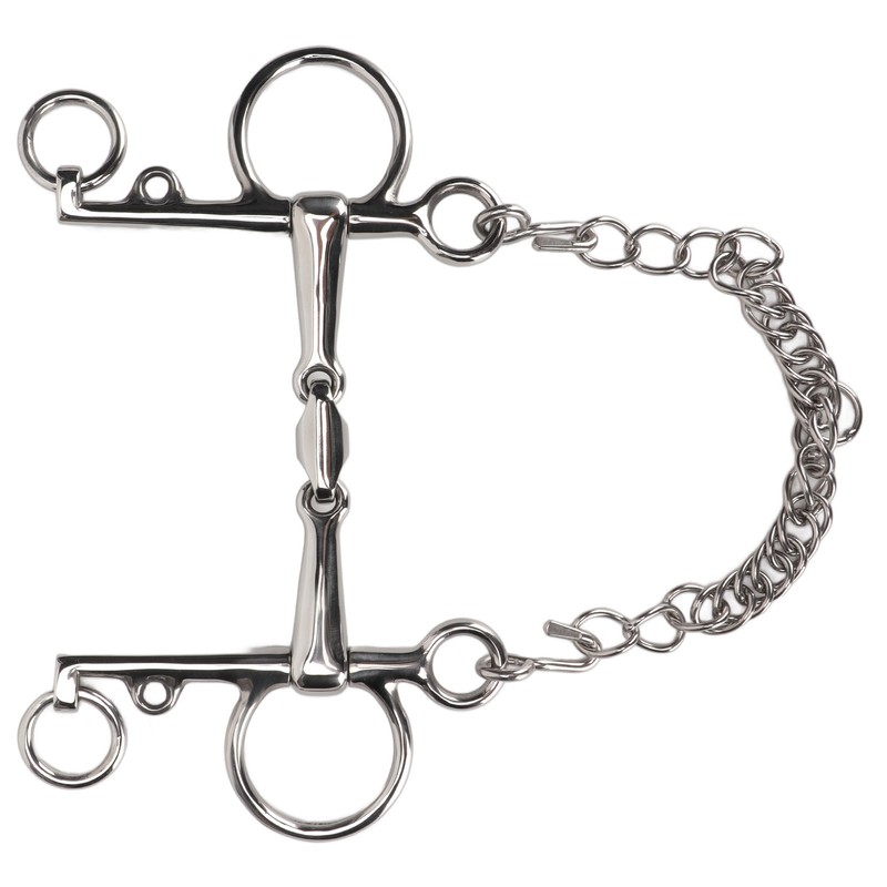 Stainless Steel Horse Pelham Bit Gnaw Resistant Ease of Control