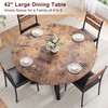 Jocoevol Round Dining Table for 4,Kitchen Dining Room Circle Dinner