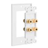 4 Posts Speaker Wall Plate Home Theater Wall Plate Audio