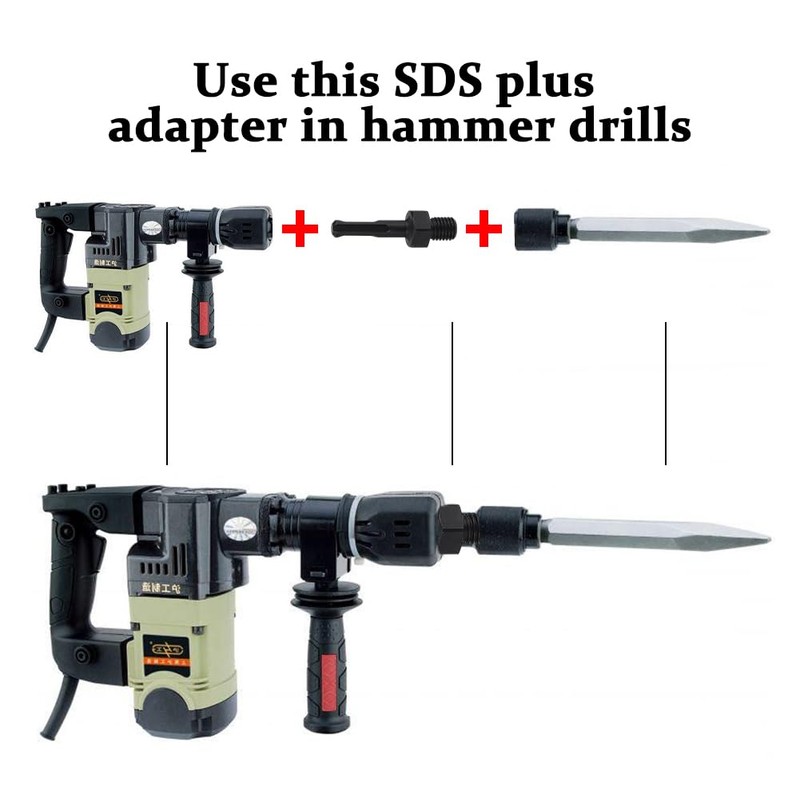 AHANDMAKER Core Drill Adapter M14 Thread Male Thread to SDS